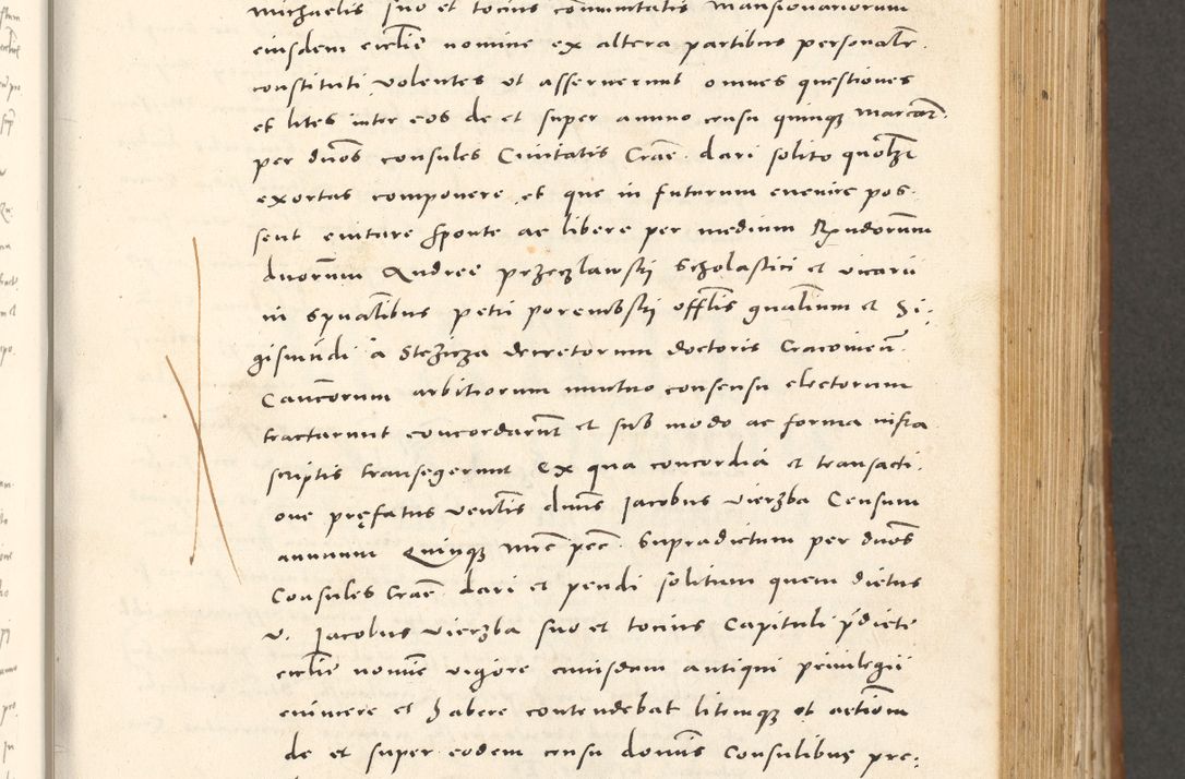 Zdjęcie nr 406 dla obiektu archiwalnego: Acta actorum, sententiarum tam diffinitivarum quam interloquutoriarum, decretorum, obligationum, quietationum et constitutionum procuratorum coram reverendo domino Andrea Przeczlauski scholastico vicarioque in spiritualibus generali Cracoviensi, ad annum Domini millesimum quingentesimum sexagesimum primum, cuius inditio quarta, pontidicatus Pii quarti, annus secundus, poeliciter sequuntur