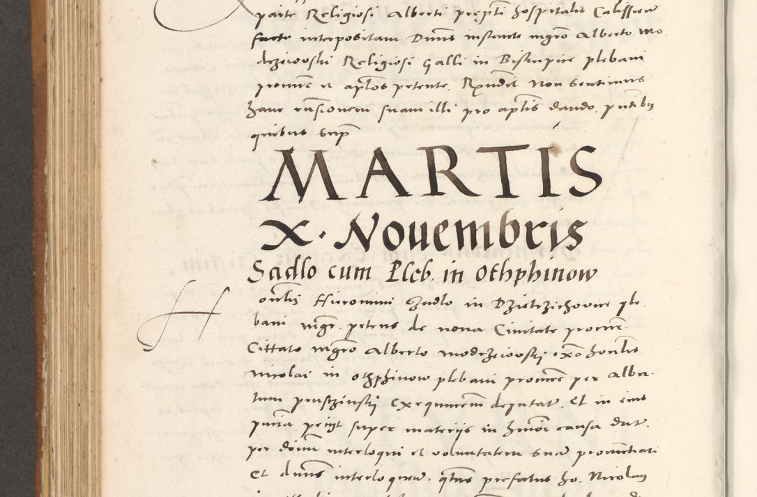 Zdjęcie nr 795 dla obiektu archiwalnego: Acta actorum, sententiarum tam diffinitivarum quam interloquutoriarum, decretorum, obligationum, quietationum et constitutionum procuratorum coram reverendo domino Andrea Przeczlauski scholastico vicarioque in spiritualibus generali Cracoviensi, ad annum Domini millesimum quingentesimum sexagesimum primum, cuius inditio quarta, pontidicatus Pii quarti, annus secundus, poeliciter sequuntur