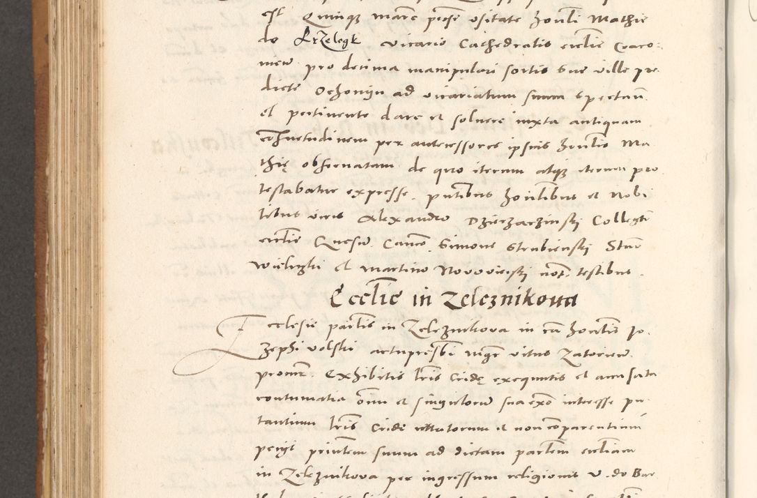 Zdjęcie nr 787 dla obiektu archiwalnego: Acta actorum, sententiarum tam diffinitivarum quam interloquutoriarum, decretorum, obligationum, quietationum et constitutionum procuratorum coram reverendo domino Andrea Przeczlauski scholastico vicarioque in spiritualibus generali Cracoviensi, ad annum Domini millesimum quingentesimum sexagesimum primum, cuius inditio quarta, pontidicatus Pii quarti, annus secundus, poeliciter sequuntur