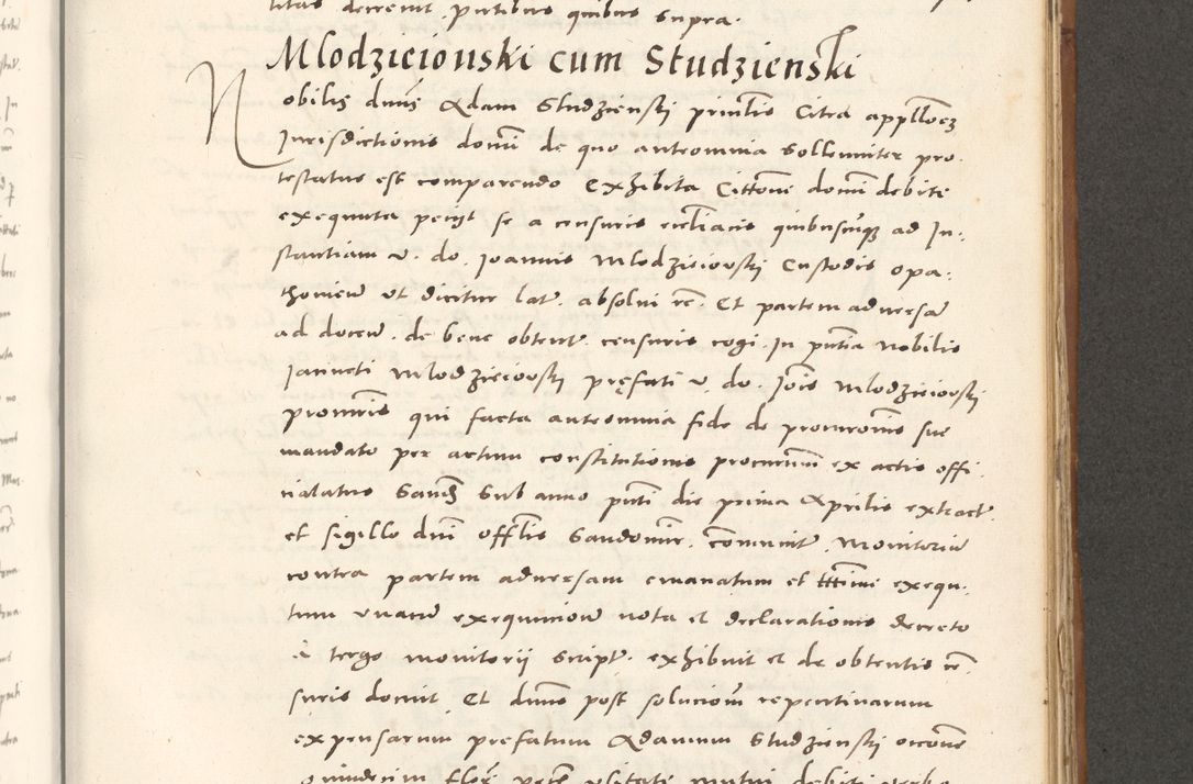 Zdjęcie nr 770 dla obiektu archiwalnego: Acta actorum, sententiarum tam diffinitivarum quam interloquutoriarum, decretorum, obligationum, quietationum et constitutionum procuratorum coram reverendo domino Andrea Przeczlauski scholastico vicarioque in spiritualibus generali Cracoviensi, ad annum Domini millesimum quingentesimum sexagesimum primum, cuius inditio quarta, pontidicatus Pii quarti, annus secundus, poeliciter sequuntur