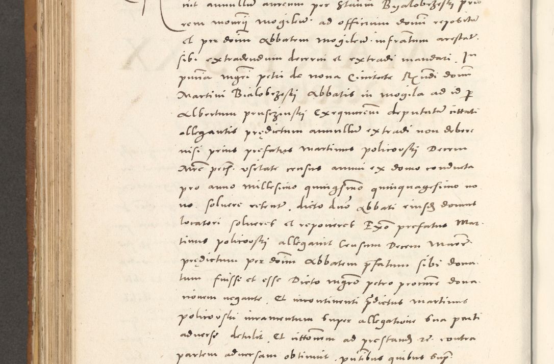 Zdjęcie nr 769 dla obiektu archiwalnego: Acta actorum, sententiarum tam diffinitivarum quam interloquutoriarum, decretorum, obligationum, quietationum et constitutionum procuratorum coram reverendo domino Andrea Przeczlauski scholastico vicarioque in spiritualibus generali Cracoviensi, ad annum Domini millesimum quingentesimum sexagesimum primum, cuius inditio quarta, pontidicatus Pii quarti, annus secundus, poeliciter sequuntur