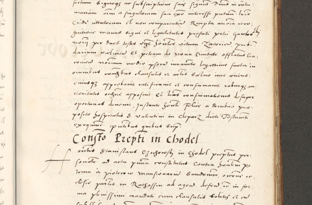 Zdjęcie nr 766 dla obiektu archiwalnego: Acta actorum, sententiarum tam diffinitivarum quam interloquutoriarum, decretorum, obligationum, quietationum et constitutionum procuratorum coram reverendo domino Andrea Przeczlauski scholastico vicarioque in spiritualibus generali Cracoviensi, ad annum Domini millesimum quingentesimum sexagesimum primum, cuius inditio quarta, pontidicatus Pii quarti, annus secundus, poeliciter sequuntur