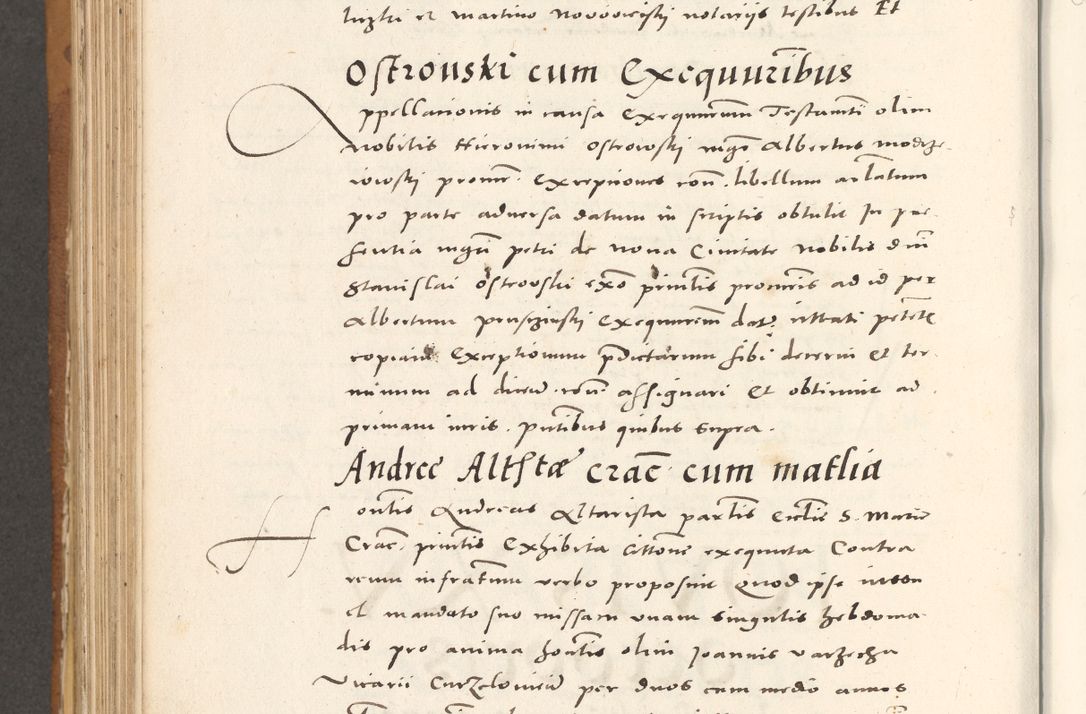 Zdjęcie nr 763 dla obiektu archiwalnego: Acta actorum, sententiarum tam diffinitivarum quam interloquutoriarum, decretorum, obligationum, quietationum et constitutionum procuratorum coram reverendo domino Andrea Przeczlauski scholastico vicarioque in spiritualibus generali Cracoviensi, ad annum Domini millesimum quingentesimum sexagesimum primum, cuius inditio quarta, pontidicatus Pii quarti, annus secundus, poeliciter sequuntur