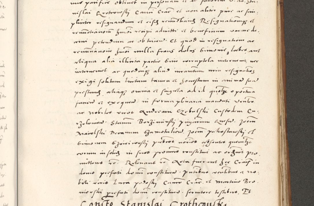 Zdjęcie nr 760 dla obiektu archiwalnego: Acta actorum, sententiarum tam diffinitivarum quam interloquutoriarum, decretorum, obligationum, quietationum et constitutionum procuratorum coram reverendo domino Andrea Przeczlauski scholastico vicarioque in spiritualibus generali Cracoviensi, ad annum Domini millesimum quingentesimum sexagesimum primum, cuius inditio quarta, pontidicatus Pii quarti, annus secundus, poeliciter sequuntur