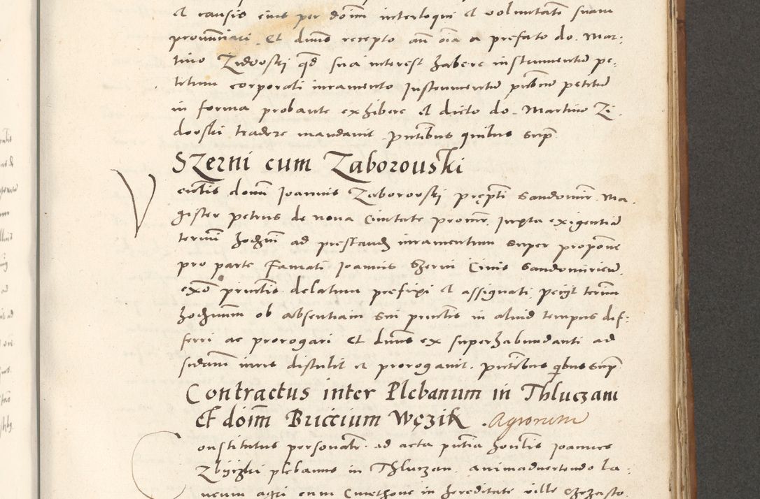Zdjęcie nr 756 dla obiektu archiwalnego: Acta actorum, sententiarum tam diffinitivarum quam interloquutoriarum, decretorum, obligationum, quietationum et constitutionum procuratorum coram reverendo domino Andrea Przeczlauski scholastico vicarioque in spiritualibus generali Cracoviensi, ad annum Domini millesimum quingentesimum sexagesimum primum, cuius inditio quarta, pontidicatus Pii quarti, annus secundus, poeliciter sequuntur