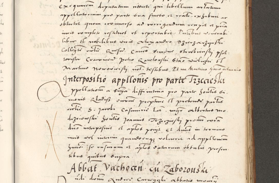 Zdjęcie nr 748 dla obiektu archiwalnego: Acta actorum, sententiarum tam diffinitivarum quam interloquutoriarum, decretorum, obligationum, quietationum et constitutionum procuratorum coram reverendo domino Andrea Przeczlauski scholastico vicarioque in spiritualibus generali Cracoviensi, ad annum Domini millesimum quingentesimum sexagesimum primum, cuius inditio quarta, pontidicatus Pii quarti, annus secundus, poeliciter sequuntur