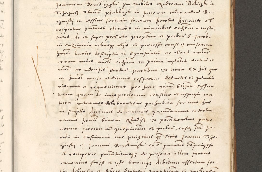 Zdjęcie nr 742 dla obiektu archiwalnego: Acta actorum, sententiarum tam diffinitivarum quam interloquutoriarum, decretorum, obligationum, quietationum et constitutionum procuratorum coram reverendo domino Andrea Przeczlauski scholastico vicarioque in spiritualibus generali Cracoviensi, ad annum Domini millesimum quingentesimum sexagesimum primum, cuius inditio quarta, pontidicatus Pii quarti, annus secundus, poeliciter sequuntur