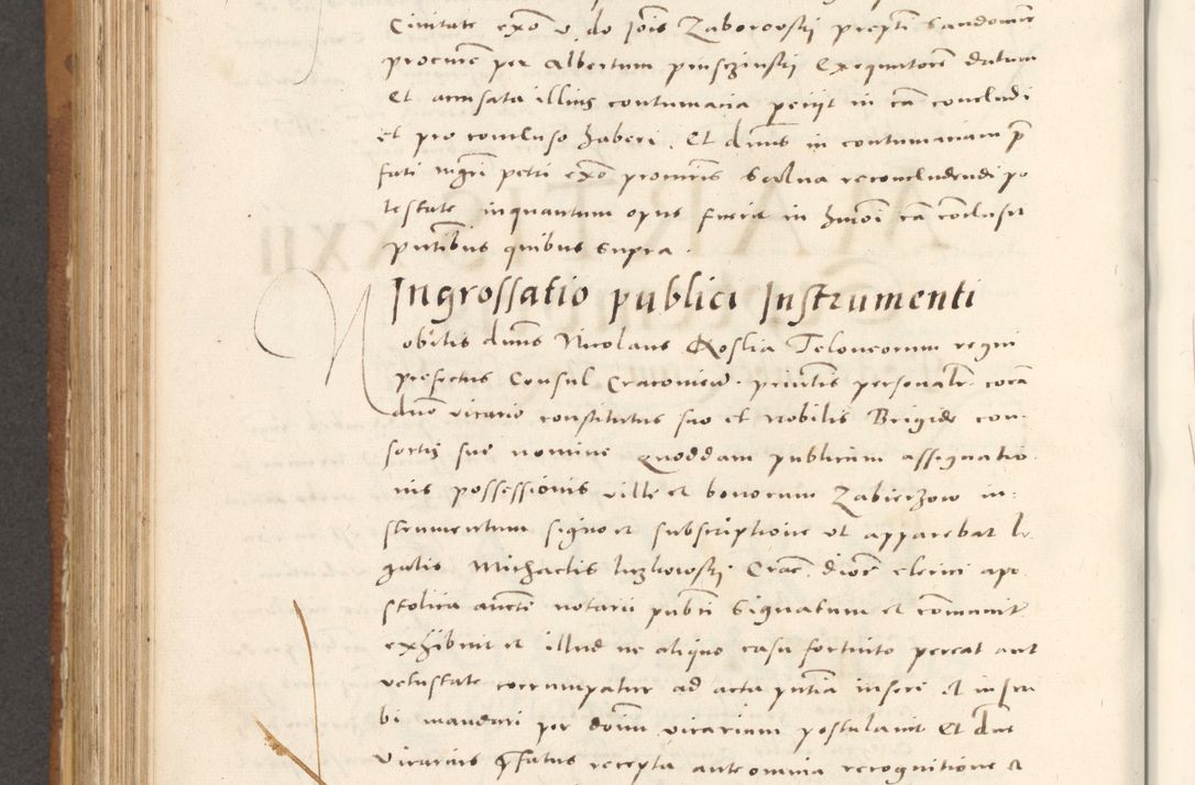 Zdjęcie nr 737 dla obiektu archiwalnego: Acta actorum, sententiarum tam diffinitivarum quam interloquutoriarum, decretorum, obligationum, quietationum et constitutionum procuratorum coram reverendo domino Andrea Przeczlauski scholastico vicarioque in spiritualibus generali Cracoviensi, ad annum Domini millesimum quingentesimum sexagesimum primum, cuius inditio quarta, pontidicatus Pii quarti, annus secundus, poeliciter sequuntur