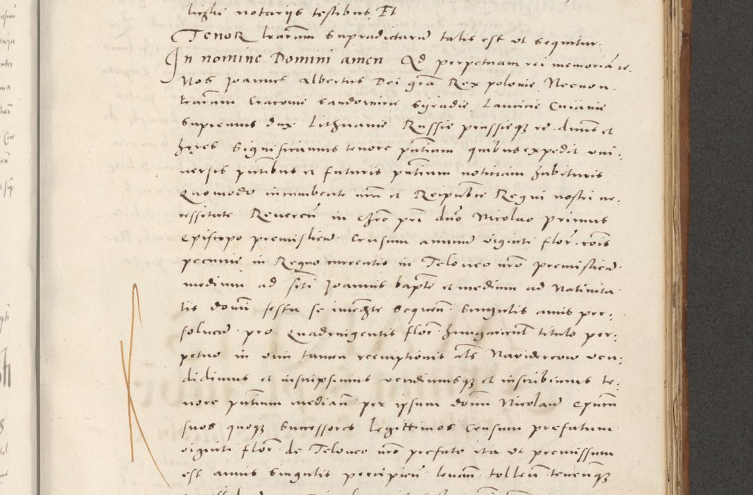 Zdjęcie nr 724 dla obiektu archiwalnego: Acta actorum, sententiarum tam diffinitivarum quam interloquutoriarum, decretorum, obligationum, quietationum et constitutionum procuratorum coram reverendo domino Andrea Przeczlauski scholastico vicarioque in spiritualibus generali Cracoviensi, ad annum Domini millesimum quingentesimum sexagesimum primum, cuius inditio quarta, pontidicatus Pii quarti, annus secundus, poeliciter sequuntur