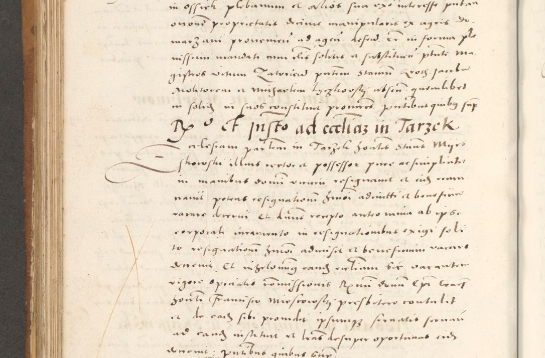 Zdjęcie nr 719 dla obiektu archiwalnego: Acta actorum, sententiarum tam diffinitivarum quam interloquutoriarum, decretorum, obligationum, quietationum et constitutionum procuratorum coram reverendo domino Andrea Przeczlauski scholastico vicarioque in spiritualibus generali Cracoviensi, ad annum Domini millesimum quingentesimum sexagesimum primum, cuius inditio quarta, pontidicatus Pii quarti, annus secundus, poeliciter sequuntur