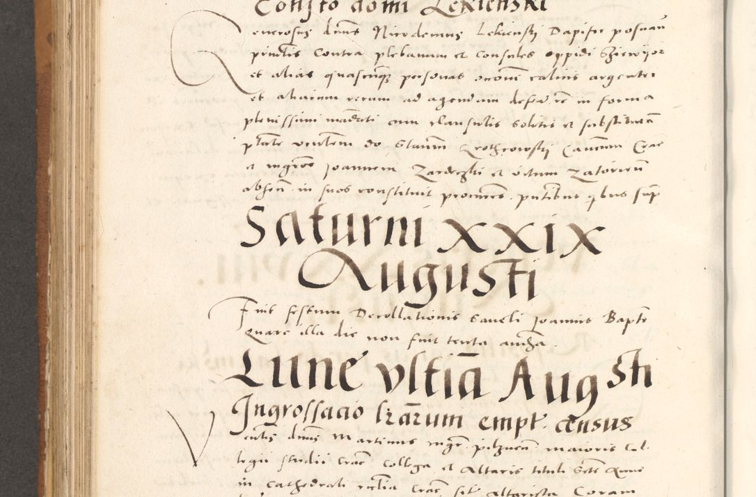 Zdjęcie nr 723 dla obiektu archiwalnego: Acta actorum, sententiarum tam diffinitivarum quam interloquutoriarum, decretorum, obligationum, quietationum et constitutionum procuratorum coram reverendo domino Andrea Przeczlauski scholastico vicarioque in spiritualibus generali Cracoviensi, ad annum Domini millesimum quingentesimum sexagesimum primum, cuius inditio quarta, pontidicatus Pii quarti, annus secundus, poeliciter sequuntur