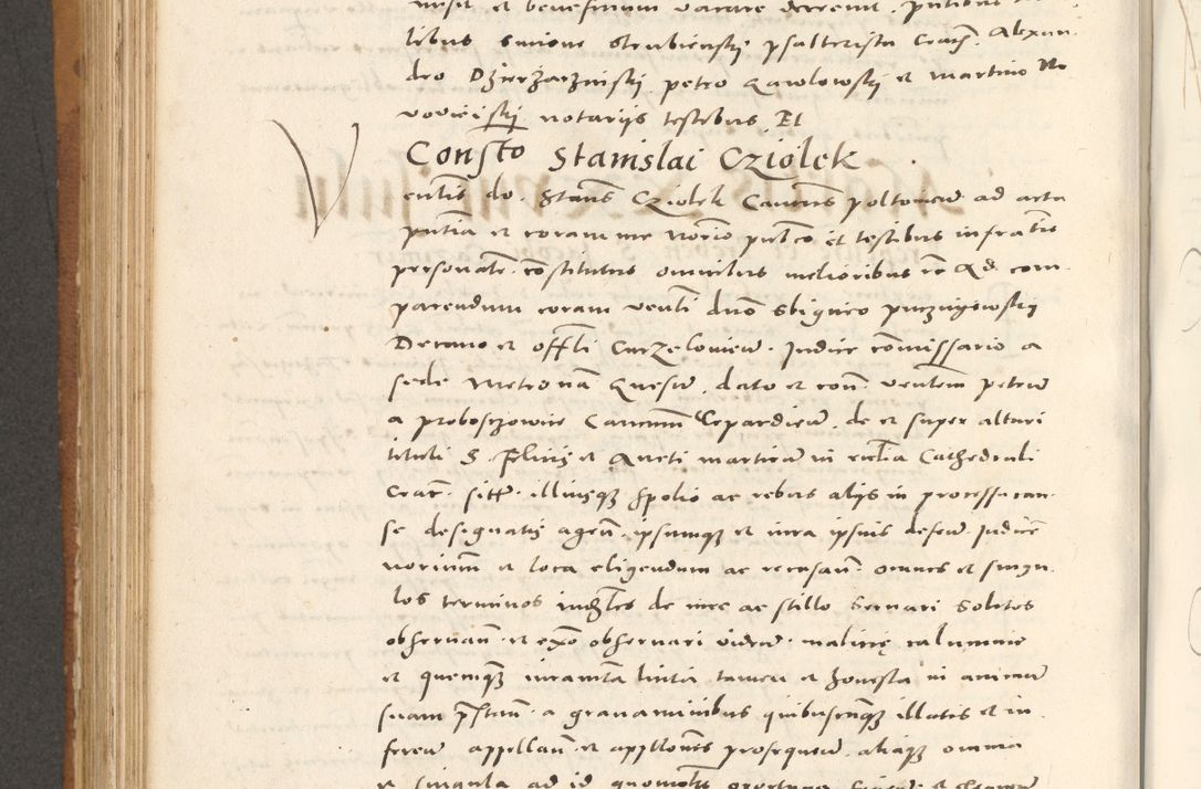 Zdjęcie nr 709 dla obiektu archiwalnego: Acta actorum, sententiarum tam diffinitivarum quam interloquutoriarum, decretorum, obligationum, quietationum et constitutionum procuratorum coram reverendo domino Andrea Przeczlauski scholastico vicarioque in spiritualibus generali Cracoviensi, ad annum Domini millesimum quingentesimum sexagesimum primum, cuius inditio quarta, pontidicatus Pii quarti, annus secundus, poeliciter sequuntur