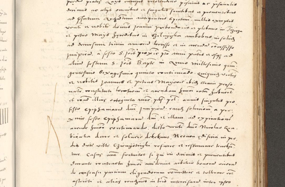 Zdjęcie nr 702 dla obiektu archiwalnego: Acta actorum, sententiarum tam diffinitivarum quam interloquutoriarum, decretorum, obligationum, quietationum et constitutionum procuratorum coram reverendo domino Andrea Przeczlauski scholastico vicarioque in spiritualibus generali Cracoviensi, ad annum Domini millesimum quingentesimum sexagesimum primum, cuius inditio quarta, pontidicatus Pii quarti, annus secundus, poeliciter sequuntur