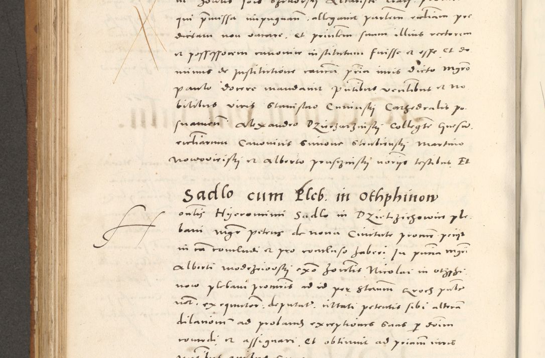 Zdjęcie nr 695 dla obiektu archiwalnego: Acta actorum, sententiarum tam diffinitivarum quam interloquutoriarum, decretorum, obligationum, quietationum et constitutionum procuratorum coram reverendo domino Andrea Przeczlauski scholastico vicarioque in spiritualibus generali Cracoviensi, ad annum Domini millesimum quingentesimum sexagesimum primum, cuius inditio quarta, pontidicatus Pii quarti, annus secundus, poeliciter sequuntur