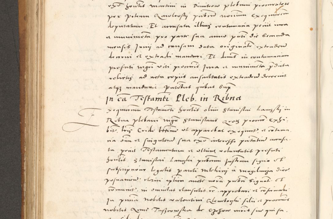Zdjęcie nr 687 dla obiektu archiwalnego: Acta actorum, sententiarum tam diffinitivarum quam interloquutoriarum, decretorum, obligationum, quietationum et constitutionum procuratorum coram reverendo domino Andrea Przeczlauski scholastico vicarioque in spiritualibus generali Cracoviensi, ad annum Domini millesimum quingentesimum sexagesimum primum, cuius inditio quarta, pontidicatus Pii quarti, annus secundus, poeliciter sequuntur