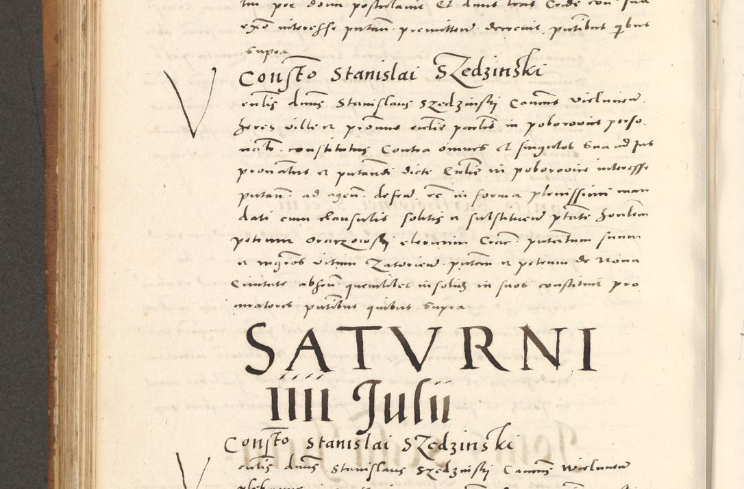 Zdjęcie nr 685 dla obiektu archiwalnego: Acta actorum, sententiarum tam diffinitivarum quam interloquutoriarum, decretorum, obligationum, quietationum et constitutionum procuratorum coram reverendo domino Andrea Przeczlauski scholastico vicarioque in spiritualibus generali Cracoviensi, ad annum Domini millesimum quingentesimum sexagesimum primum, cuius inditio quarta, pontidicatus Pii quarti, annus secundus, poeliciter sequuntur