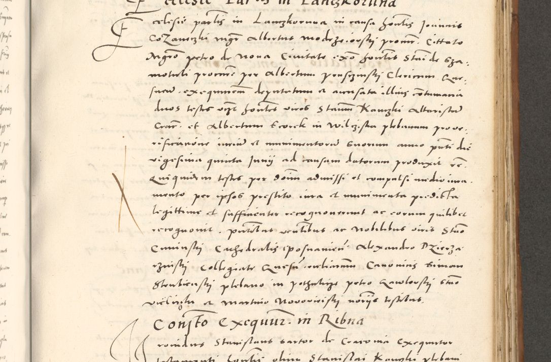 Zdjęcie nr 678 dla obiektu archiwalnego: Acta actorum, sententiarum tam diffinitivarum quam interloquutoriarum, decretorum, obligationum, quietationum et constitutionum procuratorum coram reverendo domino Andrea Przeczlauski scholastico vicarioque in spiritualibus generali Cracoviensi, ad annum Domini millesimum quingentesimum sexagesimum primum, cuius inditio quarta, pontidicatus Pii quarti, annus secundus, poeliciter sequuntur