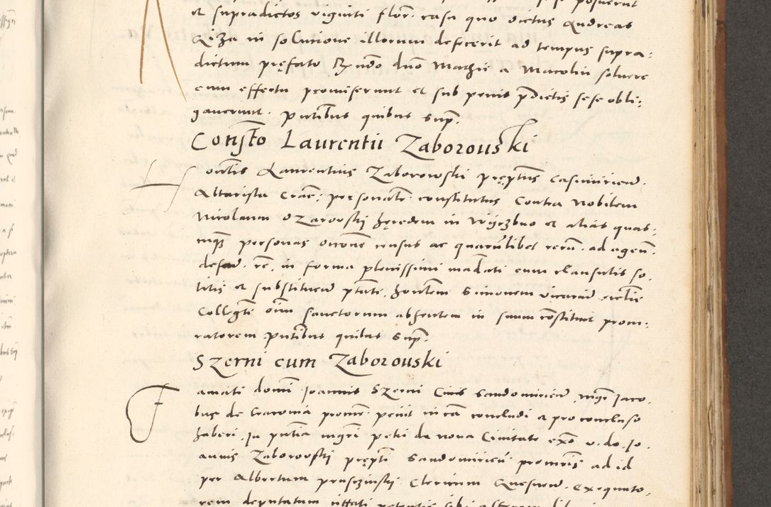 Zdjęcie nr 680 dla obiektu archiwalnego: Acta actorum, sententiarum tam diffinitivarum quam interloquutoriarum, decretorum, obligationum, quietationum et constitutionum procuratorum coram reverendo domino Andrea Przeczlauski scholastico vicarioque in spiritualibus generali Cracoviensi, ad annum Domini millesimum quingentesimum sexagesimum primum, cuius inditio quarta, pontidicatus Pii quarti, annus secundus, poeliciter sequuntur