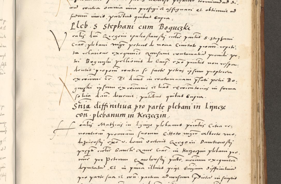 Zdjęcie nr 676 dla obiektu archiwalnego: Acta actorum, sententiarum tam diffinitivarum quam interloquutoriarum, decretorum, obligationum, quietationum et constitutionum procuratorum coram reverendo domino Andrea Przeczlauski scholastico vicarioque in spiritualibus generali Cracoviensi, ad annum Domini millesimum quingentesimum sexagesimum primum, cuius inditio quarta, pontidicatus Pii quarti, annus secundus, poeliciter sequuntur