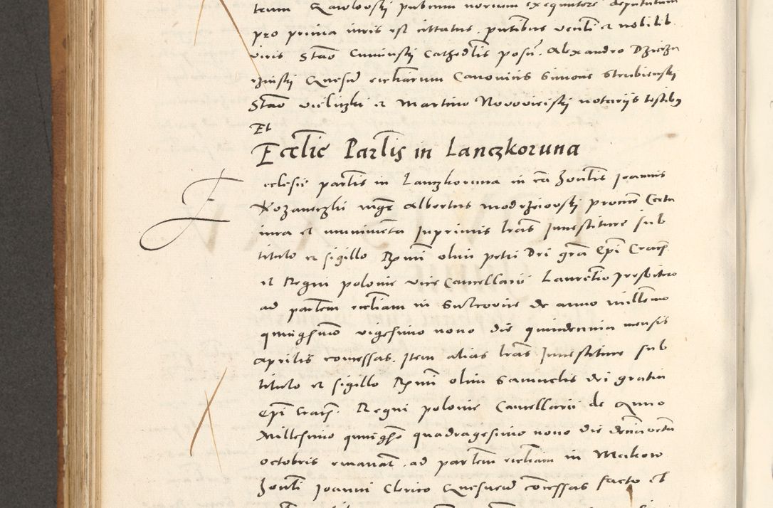 Zdjęcie nr 671 dla obiektu archiwalnego: Acta actorum, sententiarum tam diffinitivarum quam interloquutoriarum, decretorum, obligationum, quietationum et constitutionum procuratorum coram reverendo domino Andrea Przeczlauski scholastico vicarioque in spiritualibus generali Cracoviensi, ad annum Domini millesimum quingentesimum sexagesimum primum, cuius inditio quarta, pontidicatus Pii quarti, annus secundus, poeliciter sequuntur