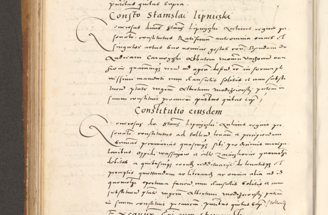 Zdjęcie nr 675 dla obiektu archiwalnego: Acta actorum, sententiarum tam diffinitivarum quam interloquutoriarum, decretorum, obligationum, quietationum et constitutionum procuratorum coram reverendo domino Andrea Przeczlauski scholastico vicarioque in spiritualibus generali Cracoviensi, ad annum Domini millesimum quingentesimum sexagesimum primum, cuius inditio quarta, pontidicatus Pii quarti, annus secundus, poeliciter sequuntur