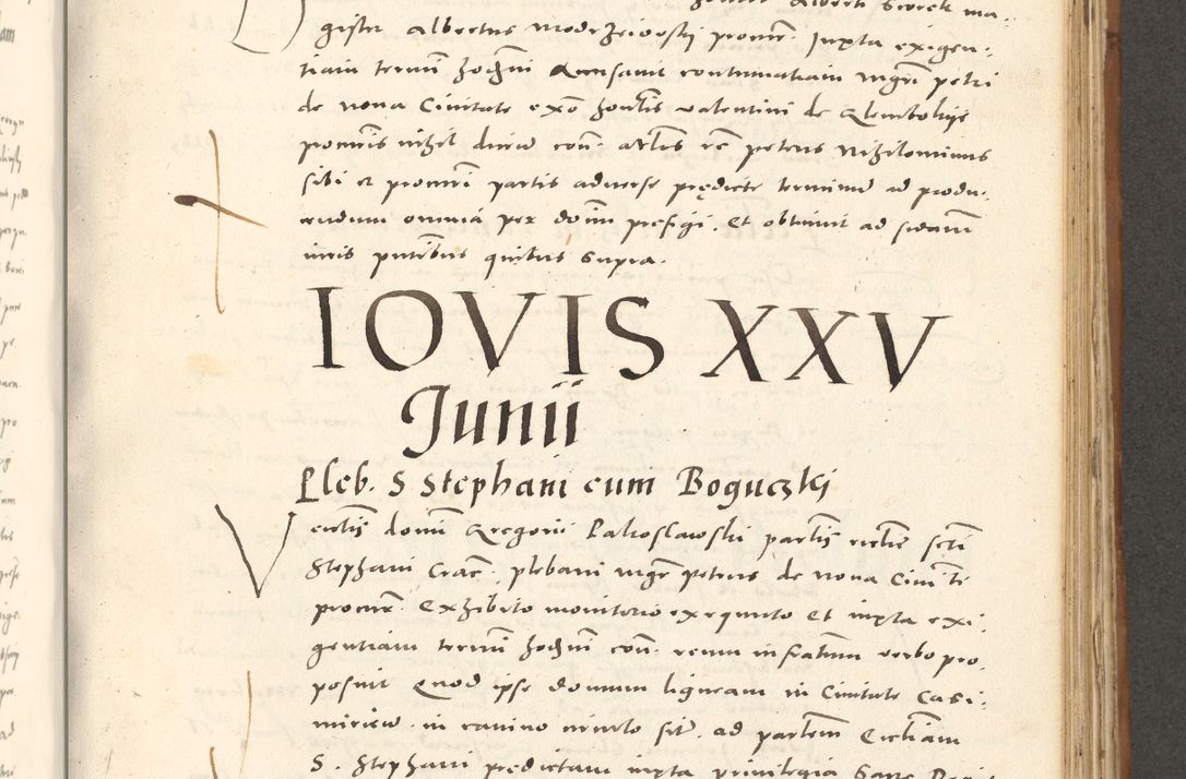 Zdjęcie nr 670 dla obiektu archiwalnego: Acta actorum, sententiarum tam diffinitivarum quam interloquutoriarum, decretorum, obligationum, quietationum et constitutionum procuratorum coram reverendo domino Andrea Przeczlauski scholastico vicarioque in spiritualibus generali Cracoviensi, ad annum Domini millesimum quingentesimum sexagesimum primum, cuius inditio quarta, pontidicatus Pii quarti, annus secundus, poeliciter sequuntur