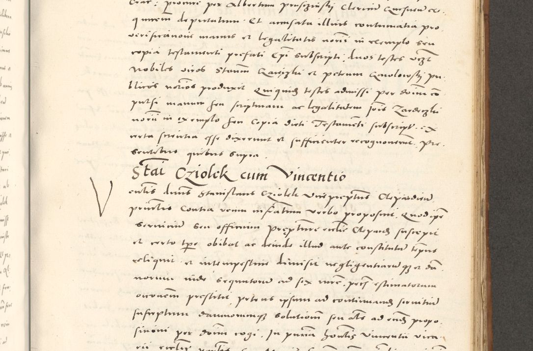 Zdjęcie nr 658 dla obiektu archiwalnego: Acta actorum, sententiarum tam diffinitivarum quam interloquutoriarum, decretorum, obligationum, quietationum et constitutionum procuratorum coram reverendo domino Andrea Przeczlauski scholastico vicarioque in spiritualibus generali Cracoviensi, ad annum Domini millesimum quingentesimum sexagesimum primum, cuius inditio quarta, pontidicatus Pii quarti, annus secundus, poeliciter sequuntur