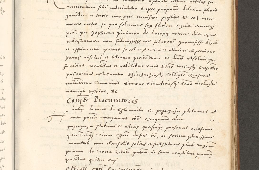 Zdjęcie nr 654 dla obiektu archiwalnego: Acta actorum, sententiarum tam diffinitivarum quam interloquutoriarum, decretorum, obligationum, quietationum et constitutionum procuratorum coram reverendo domino Andrea Przeczlauski scholastico vicarioque in spiritualibus generali Cracoviensi, ad annum Domini millesimum quingentesimum sexagesimum primum, cuius inditio quarta, pontidicatus Pii quarti, annus secundus, poeliciter sequuntur