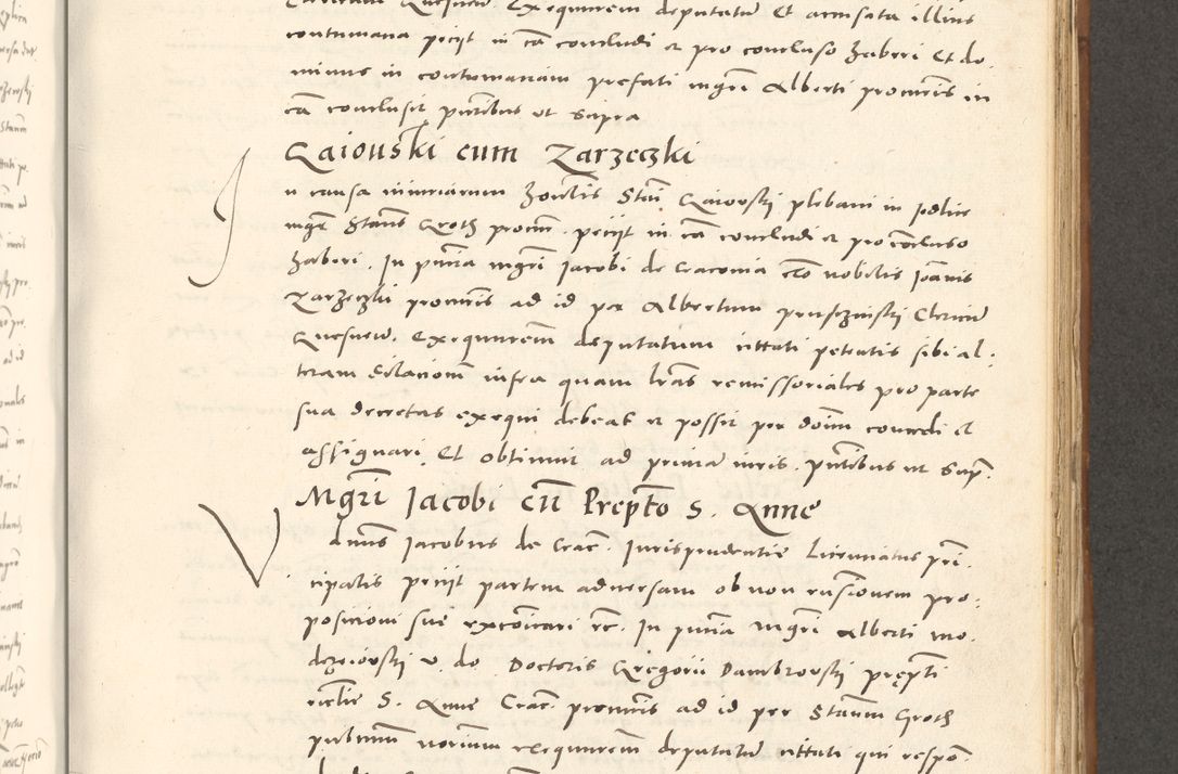 Zdjęcie nr 642 dla obiektu archiwalnego: Acta actorum, sententiarum tam diffinitivarum quam interloquutoriarum, decretorum, obligationum, quietationum et constitutionum procuratorum coram reverendo domino Andrea Przeczlauski scholastico vicarioque in spiritualibus generali Cracoviensi, ad annum Domini millesimum quingentesimum sexagesimum primum, cuius inditio quarta, pontidicatus Pii quarti, annus secundus, poeliciter sequuntur
