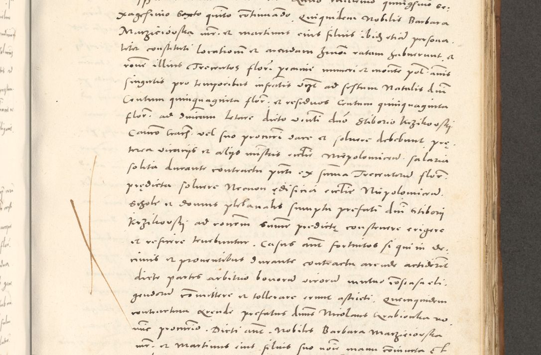 Zdjęcie nr 640 dla obiektu archiwalnego: Acta actorum, sententiarum tam diffinitivarum quam interloquutoriarum, decretorum, obligationum, quietationum et constitutionum procuratorum coram reverendo domino Andrea Przeczlauski scholastico vicarioque in spiritualibus generali Cracoviensi, ad annum Domini millesimum quingentesimum sexagesimum primum, cuius inditio quarta, pontidicatus Pii quarti, annus secundus, poeliciter sequuntur