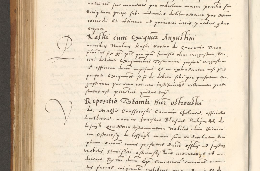Zdjęcie nr 635 dla obiektu archiwalnego: Acta actorum, sententiarum tam diffinitivarum quam interloquutoriarum, decretorum, obligationum, quietationum et constitutionum procuratorum coram reverendo domino Andrea Przeczlauski scholastico vicarioque in spiritualibus generali Cracoviensi, ad annum Domini millesimum quingentesimum sexagesimum primum, cuius inditio quarta, pontidicatus Pii quarti, annus secundus, poeliciter sequuntur