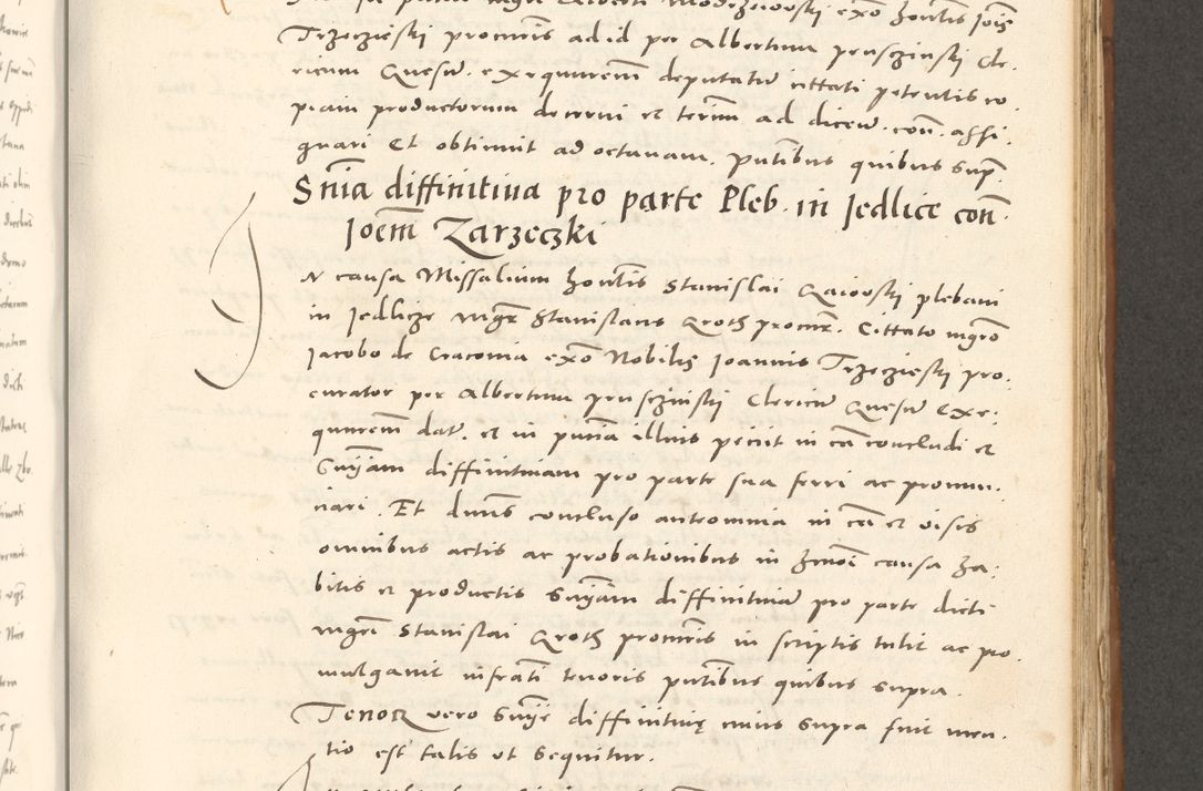 Zdjęcie nr 630 dla obiektu archiwalnego: Acta actorum, sententiarum tam diffinitivarum quam interloquutoriarum, decretorum, obligationum, quietationum et constitutionum procuratorum coram reverendo domino Andrea Przeczlauski scholastico vicarioque in spiritualibus generali Cracoviensi, ad annum Domini millesimum quingentesimum sexagesimum primum, cuius inditio quarta, pontidicatus Pii quarti, annus secundus, poeliciter sequuntur