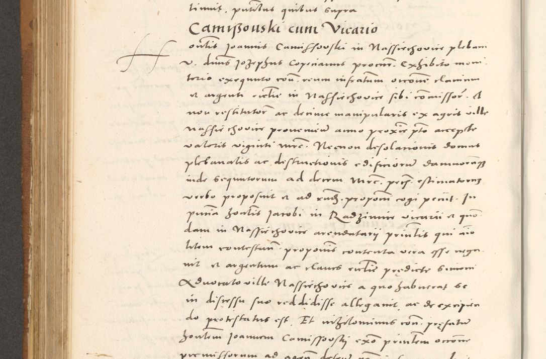 Zdjęcie nr 627 dla obiektu archiwalnego: Acta actorum, sententiarum tam diffinitivarum quam interloquutoriarum, decretorum, obligationum, quietationum et constitutionum procuratorum coram reverendo domino Andrea Przeczlauski scholastico vicarioque in spiritualibus generali Cracoviensi, ad annum Domini millesimum quingentesimum sexagesimum primum, cuius inditio quarta, pontidicatus Pii quarti, annus secundus, poeliciter sequuntur