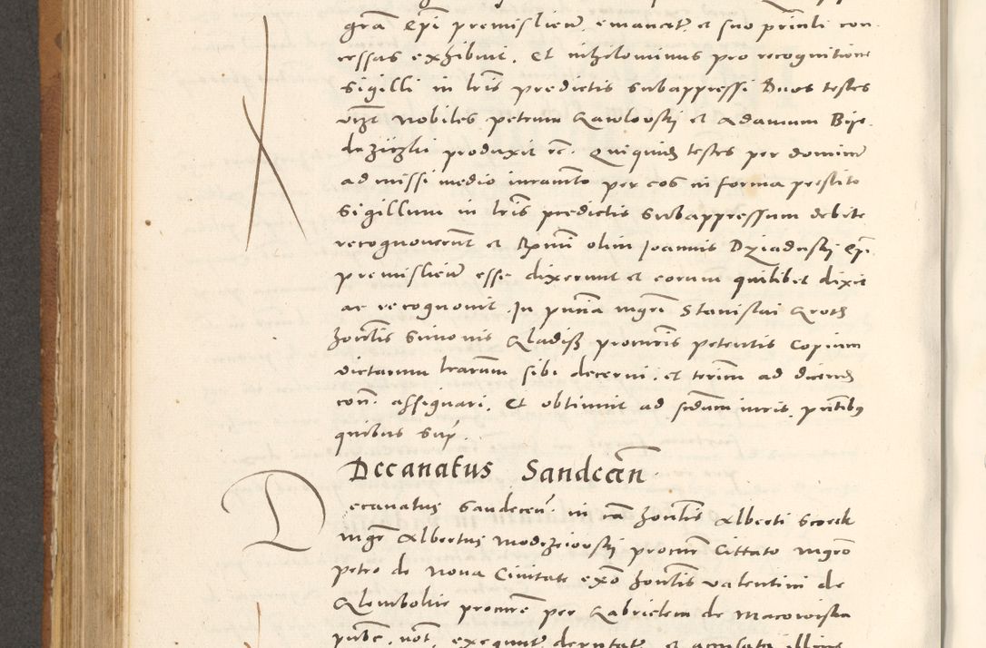 Zdjęcie nr 625 dla obiektu archiwalnego: Acta actorum, sententiarum tam diffinitivarum quam interloquutoriarum, decretorum, obligationum, quietationum et constitutionum procuratorum coram reverendo domino Andrea Przeczlauski scholastico vicarioque in spiritualibus generali Cracoviensi, ad annum Domini millesimum quingentesimum sexagesimum primum, cuius inditio quarta, pontidicatus Pii quarti, annus secundus, poeliciter sequuntur