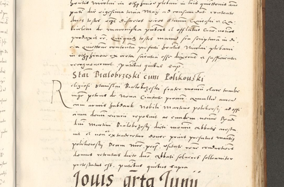 Zdjęcie nr 622 dla obiektu archiwalnego: Acta actorum, sententiarum tam diffinitivarum quam interloquutoriarum, decretorum, obligationum, quietationum et constitutionum procuratorum coram reverendo domino Andrea Przeczlauski scholastico vicarioque in spiritualibus generali Cracoviensi, ad annum Domini millesimum quingentesimum sexagesimum primum, cuius inditio quarta, pontidicatus Pii quarti, annus secundus, poeliciter sequuntur