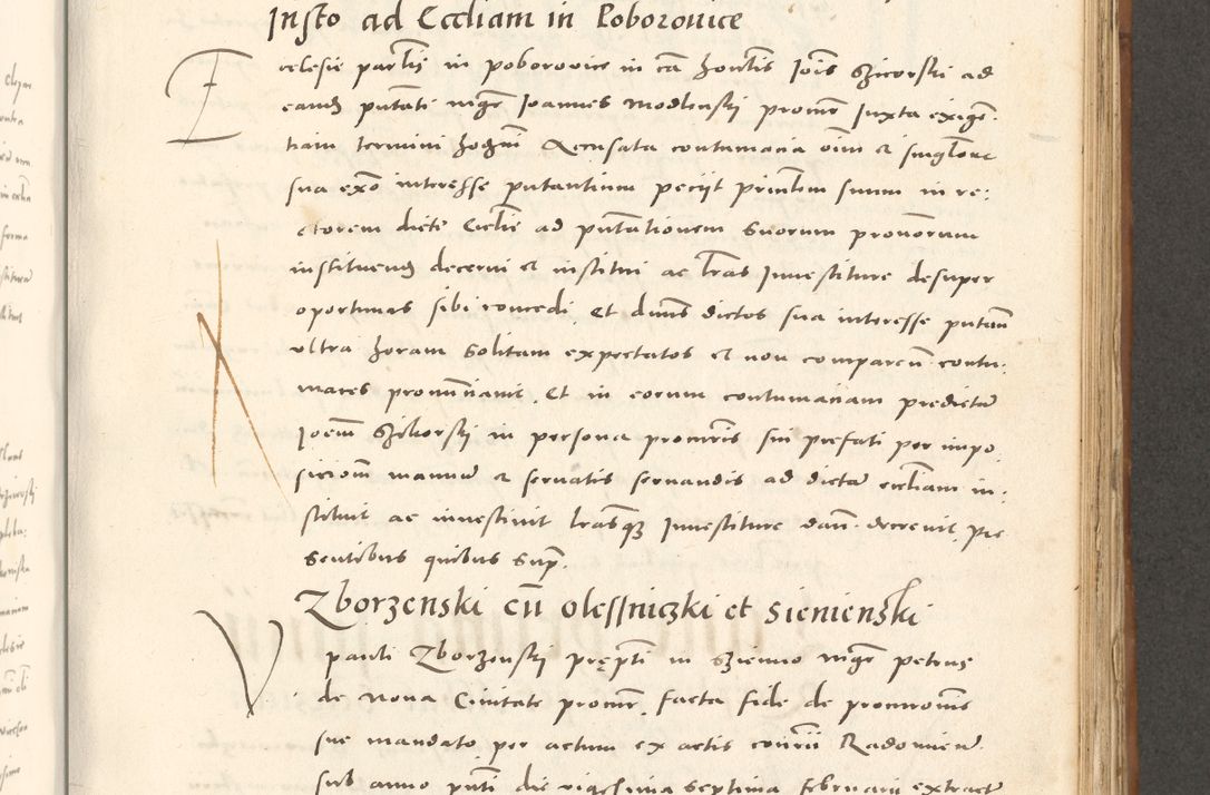 Zdjęcie nr 618 dla obiektu archiwalnego: Acta actorum, sententiarum tam diffinitivarum quam interloquutoriarum, decretorum, obligationum, quietationum et constitutionum procuratorum coram reverendo domino Andrea Przeczlauski scholastico vicarioque in spiritualibus generali Cracoviensi, ad annum Domini millesimum quingentesimum sexagesimum primum, cuius inditio quarta, pontidicatus Pii quarti, annus secundus, poeliciter sequuntur