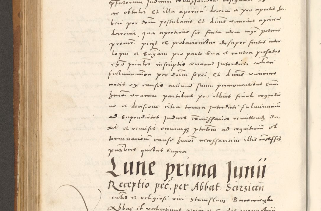 Zdjęcie nr 619 dla obiektu archiwalnego: Acta actorum, sententiarum tam diffinitivarum quam interloquutoriarum, decretorum, obligationum, quietationum et constitutionum procuratorum coram reverendo domino Andrea Przeczlauski scholastico vicarioque in spiritualibus generali Cracoviensi, ad annum Domini millesimum quingentesimum sexagesimum primum, cuius inditio quarta, pontidicatus Pii quarti, annus secundus, poeliciter sequuntur