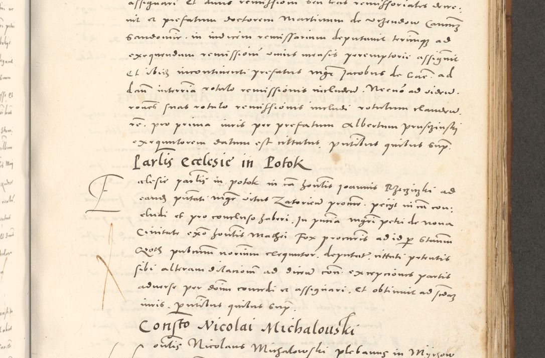 Zdjęcie nr 612 dla obiektu archiwalnego: Acta actorum, sententiarum tam diffinitivarum quam interloquutoriarum, decretorum, obligationum, quietationum et constitutionum procuratorum coram reverendo domino Andrea Przeczlauski scholastico vicarioque in spiritualibus generali Cracoviensi, ad annum Domini millesimum quingentesimum sexagesimum primum, cuius inditio quarta, pontidicatus Pii quarti, annus secundus, poeliciter sequuntur