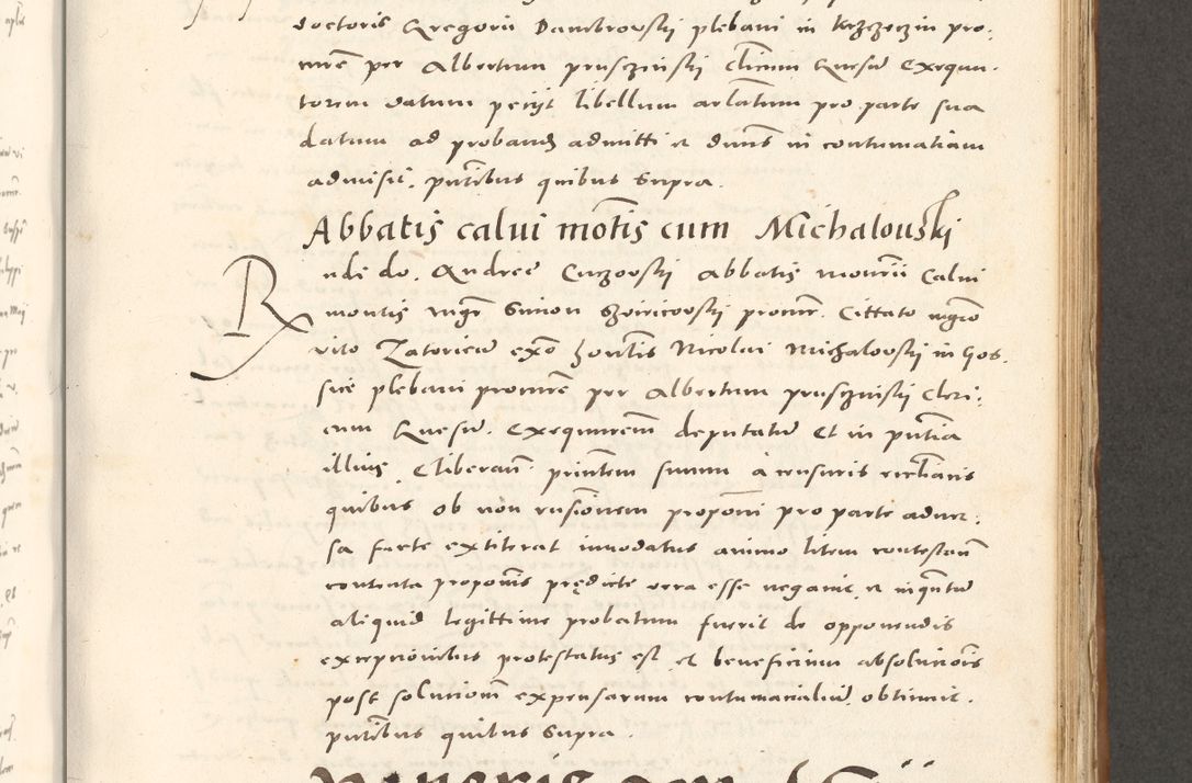 Zdjęcie nr 602 dla obiektu archiwalnego: Acta actorum, sententiarum tam diffinitivarum quam interloquutoriarum, decretorum, obligationum, quietationum et constitutionum procuratorum coram reverendo domino Andrea Przeczlauski scholastico vicarioque in spiritualibus generali Cracoviensi, ad annum Domini millesimum quingentesimum sexagesimum primum, cuius inditio quarta, pontidicatus Pii quarti, annus secundus, poeliciter sequuntur