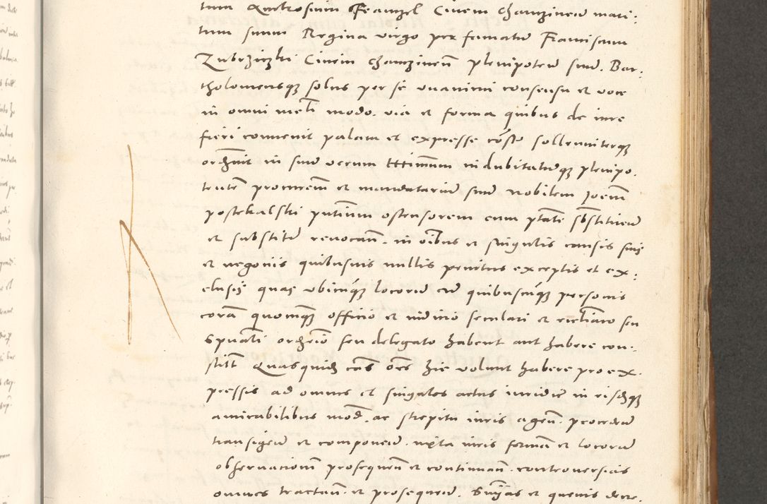 Zdjęcie nr 594 dla obiektu archiwalnego: Acta actorum, sententiarum tam diffinitivarum quam interloquutoriarum, decretorum, obligationum, quietationum et constitutionum procuratorum coram reverendo domino Andrea Przeczlauski scholastico vicarioque in spiritualibus generali Cracoviensi, ad annum Domini millesimum quingentesimum sexagesimum primum, cuius inditio quarta, pontidicatus Pii quarti, annus secundus, poeliciter sequuntur