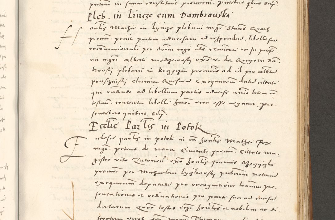 Zdjęcie nr 596 dla obiektu archiwalnego: Acta actorum, sententiarum tam diffinitivarum quam interloquutoriarum, decretorum, obligationum, quietationum et constitutionum procuratorum coram reverendo domino Andrea Przeczlauski scholastico vicarioque in spiritualibus generali Cracoviensi, ad annum Domini millesimum quingentesimum sexagesimum primum, cuius inditio quarta, pontidicatus Pii quarti, annus secundus, poeliciter sequuntur