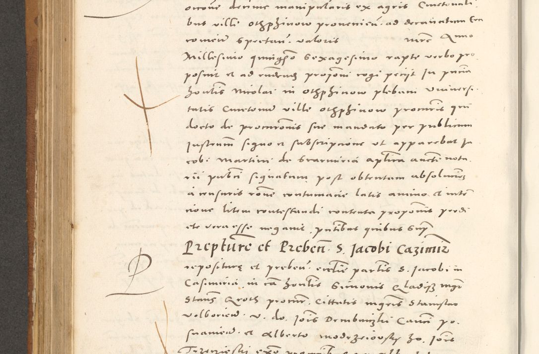 Zdjęcie nr 589 dla obiektu archiwalnego: Acta actorum, sententiarum tam diffinitivarum quam interloquutoriarum, decretorum, obligationum, quietationum et constitutionum procuratorum coram reverendo domino Andrea Przeczlauski scholastico vicarioque in spiritualibus generali Cracoviensi, ad annum Domini millesimum quingentesimum sexagesimum primum, cuius inditio quarta, pontidicatus Pii quarti, annus secundus, poeliciter sequuntur