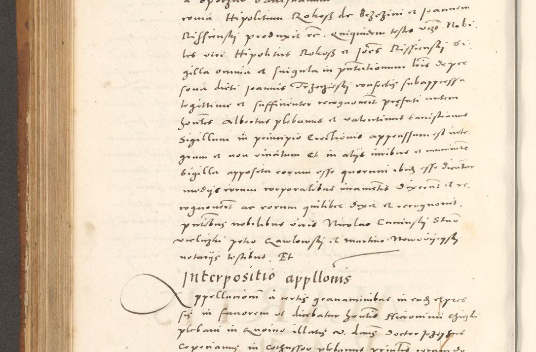 Zdjęcie nr 583 dla obiektu archiwalnego: Acta actorum, sententiarum tam diffinitivarum quam interloquutoriarum, decretorum, obligationum, quietationum et constitutionum procuratorum coram reverendo domino Andrea Przeczlauski scholastico vicarioque in spiritualibus generali Cracoviensi, ad annum Domini millesimum quingentesimum sexagesimum primum, cuius inditio quarta, pontidicatus Pii quarti, annus secundus, poeliciter sequuntur