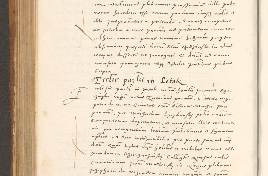 Zdjęcie nr 579 dla obiektu archiwalnego: Acta actorum, sententiarum tam diffinitivarum quam interloquutoriarum, decretorum, obligationum, quietationum et constitutionum procuratorum coram reverendo domino Andrea Przeczlauski scholastico vicarioque in spiritualibus generali Cracoviensi, ad annum Domini millesimum quingentesimum sexagesimum primum, cuius inditio quarta, pontidicatus Pii quarti, annus secundus, poeliciter sequuntur