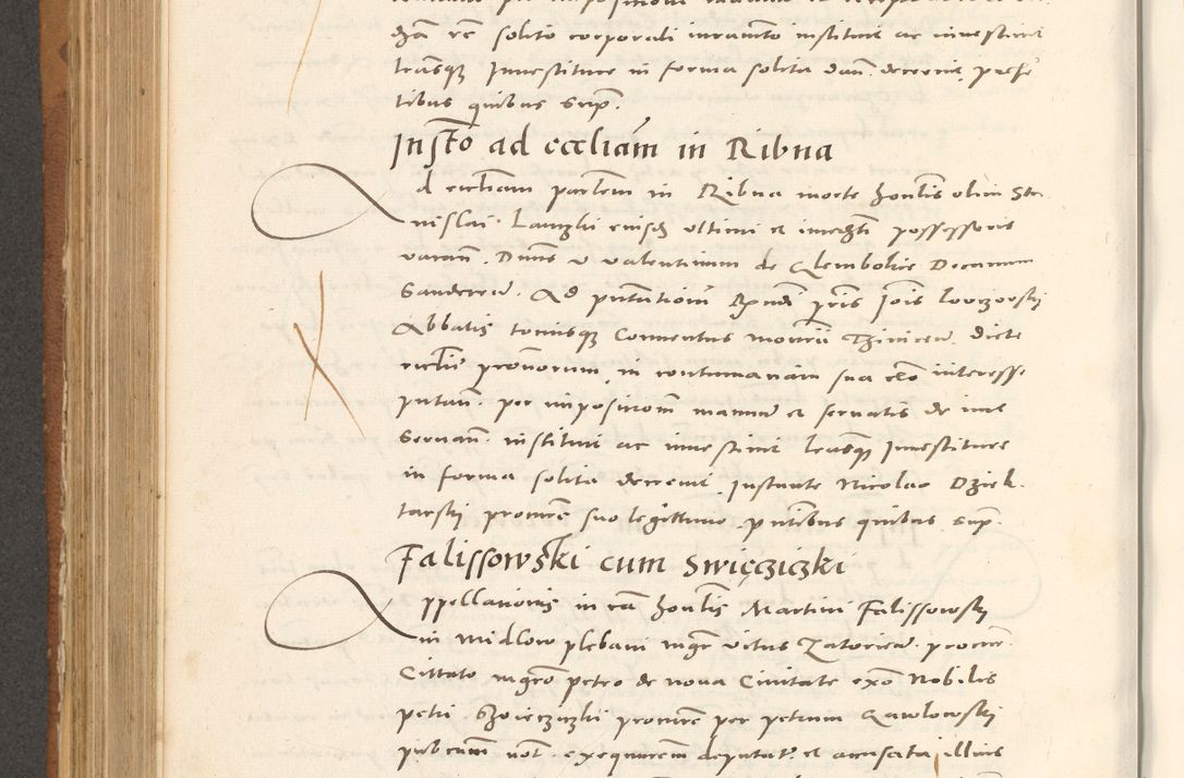Zdjęcie nr 577 dla obiektu archiwalnego: Acta actorum, sententiarum tam diffinitivarum quam interloquutoriarum, decretorum, obligationum, quietationum et constitutionum procuratorum coram reverendo domino Andrea Przeczlauski scholastico vicarioque in spiritualibus generali Cracoviensi, ad annum Domini millesimum quingentesimum sexagesimum primum, cuius inditio quarta, pontidicatus Pii quarti, annus secundus, poeliciter sequuntur