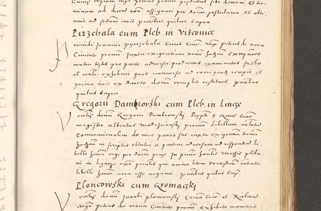 Zdjęcie nr 566 dla obiektu archiwalnego: Acta actorum, sententiarum tam diffinitivarum quam interloquutoriarum, decretorum, obligationum, quietationum et constitutionum procuratorum coram reverendo domino Andrea Przeczlauski scholastico vicarioque in spiritualibus generali Cracoviensi, ad annum Domini millesimum quingentesimum sexagesimum primum, cuius inditio quarta, pontidicatus Pii quarti, annus secundus, poeliciter sequuntur