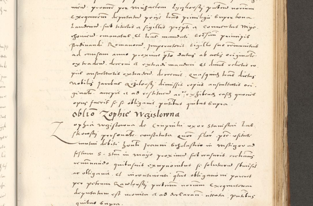 Zdjęcie nr 560 dla obiektu archiwalnego: Acta actorum, sententiarum tam diffinitivarum quam interloquutoriarum, decretorum, obligationum, quietationum et constitutionum procuratorum coram reverendo domino Andrea Przeczlauski scholastico vicarioque in spiritualibus generali Cracoviensi, ad annum Domini millesimum quingentesimum sexagesimum primum, cuius inditio quarta, pontidicatus Pii quarti, annus secundus, poeliciter sequuntur
