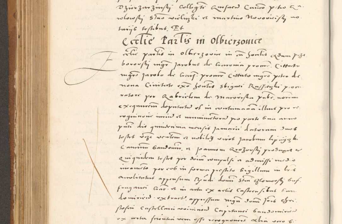 Zdjęcie nr 559 dla obiektu archiwalnego: Acta actorum, sententiarum tam diffinitivarum quam interloquutoriarum, decretorum, obligationum, quietationum et constitutionum procuratorum coram reverendo domino Andrea Przeczlauski scholastico vicarioque in spiritualibus generali Cracoviensi, ad annum Domini millesimum quingentesimum sexagesimum primum, cuius inditio quarta, pontidicatus Pii quarti, annus secundus, poeliciter sequuntur