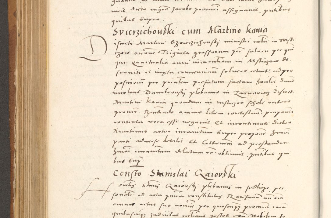 Zdjęcie nr 557 dla obiektu archiwalnego: Acta actorum, sententiarum tam diffinitivarum quam interloquutoriarum, decretorum, obligationum, quietationum et constitutionum procuratorum coram reverendo domino Andrea Przeczlauski scholastico vicarioque in spiritualibus generali Cracoviensi, ad annum Domini millesimum quingentesimum sexagesimum primum, cuius inditio quarta, pontidicatus Pii quarti, annus secundus, poeliciter sequuntur