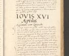 Zdjęcie nr 554 dla obiektu archiwalnego: Acta actorum, sententiarum tam diffinitivarum quam interloquutoriarum, decretorum, obligationum, quietationum et constitutionum procuratorum coram reverendo domino Andrea Przeczlauski scholastico vicarioque in spiritualibus generali Cracoviensi, ad annum Domini millesimum quingentesimum sexagesimum primum, cuius inditio quarta, pontidicatus Pii quarti, annus secundus, poeliciter sequuntur